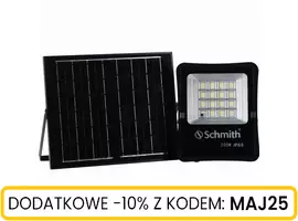 Lampa LED z panelem solarnym 200W