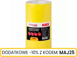 Papier ścierny 2,5m x 115 mm P180 5 szt.