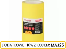 Papier ścierny 2,5m x 115 mm P240 5 szt.