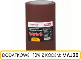 Płótno ścierne rolka 2,5m x 115mm P150