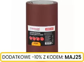 Płótno ścierne rolka 2,5m x 115mm P220