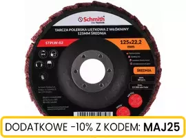 Tarcza polerska listkowa z włókniny 125mm średnia