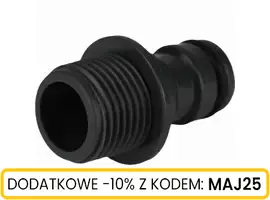 Nypel z gwintem zewnętrznym 1/2"