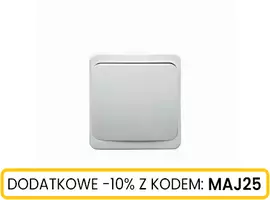 Włącznik n/t 2-klawiszowy świecznikowy biały IP44