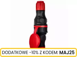 Zestaw gniazdo+wtyczka 2p+Z 16A 250V IP54 czarne