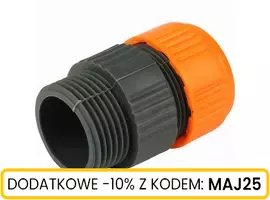 Złączka węża 1/2'' i 5/8'' z gwintem zew. 3/4"