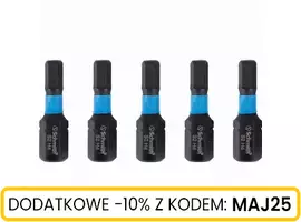Bit udarowy Hex H4 25mm 5SZT.