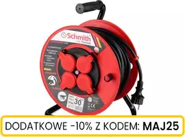 Przedłużacz bębnowy o długości 30m 3x2,5mm Professional Line