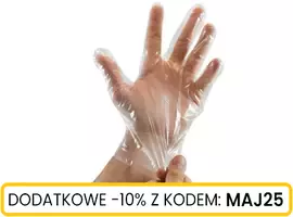 Rękawiczki foliowe L (150 par)