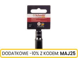 Klucz nasadowy sześciokątny długi 1/4" 12 mm Schmith