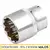 Nasadka dwunastokątna krótka 1/2" 15 mm [BZ], Rozmiar: 15  Schmith