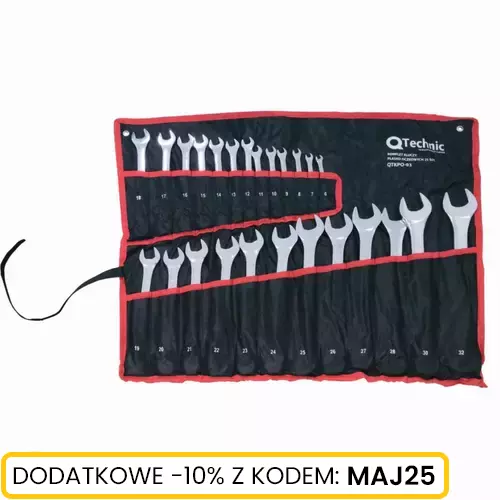 Komplet kluczy płasko-oczkowych 25 szt.