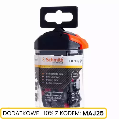 Bity udarowe T30 25MM 20szt. - Linia HI-TEK Schmith