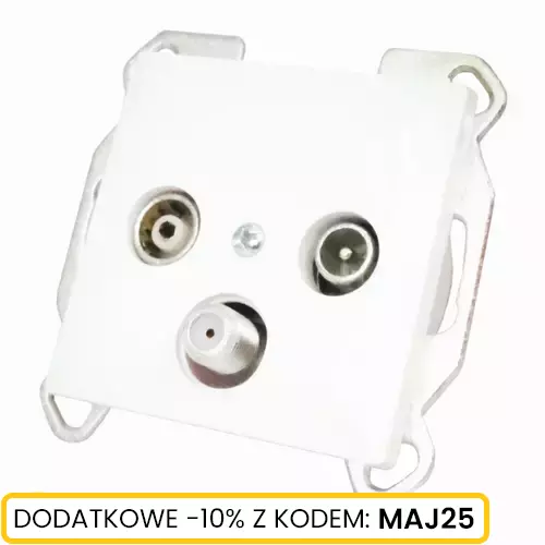 Gniazdo abonenckie RTV satelitarne 3dB