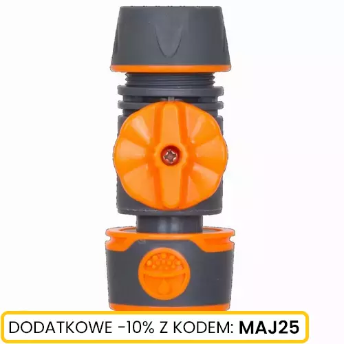 Reparator węża 1/2" - 1/2" z zaworkiem