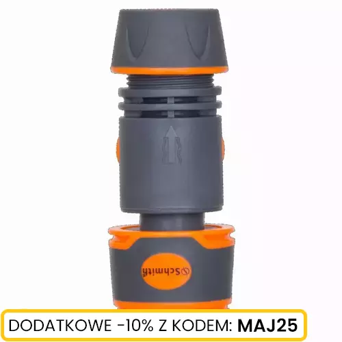 Reparator węża 1/2" - 1/2" z zaworkiem Schmith