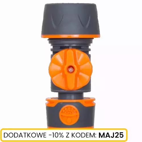 Reparator węża 3/4" - 1/2" z zaworkiem
