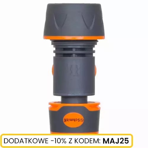 Reparator węża 3/4" - 1/2" z zaworkiem Schmith