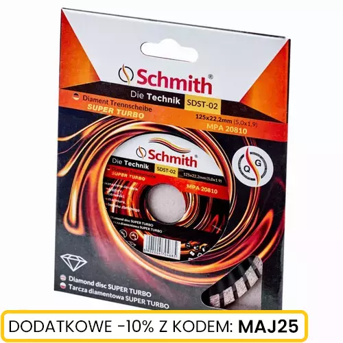 Tarcza diamentowa do materiałów twardych super turbo 125 mm Schmith