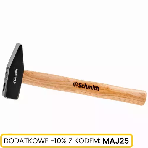 Młotek ślusarski z drewnianym trzonkiem 100 g