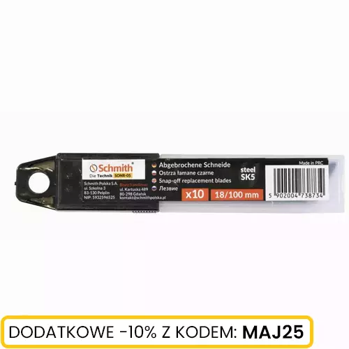 Ostrza łamane czarne 18 mm 10 szt. marki Schmith SONR-05 1