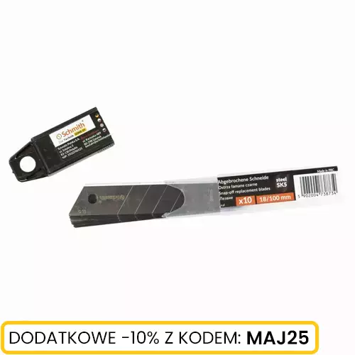 Ostrza łamane czarne 18 mm 10 szt. marki Schmith SONR-05