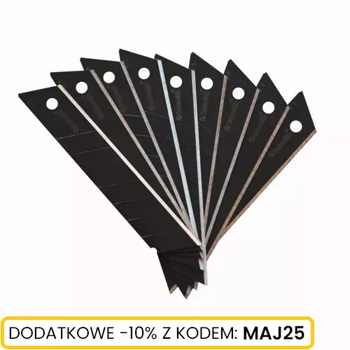 Ostrza łamane czarne 18 mm 10 szt. Schmith