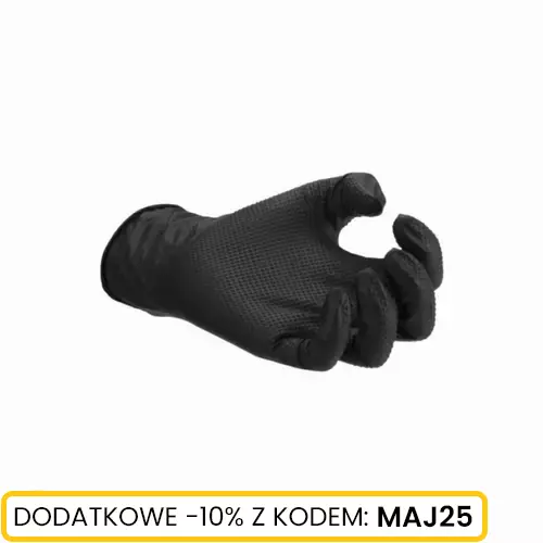 Rękawiczki Nitrile POWERGRIP Czarne M 50szt Schmith