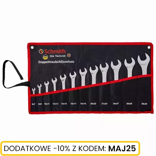 Komplet kluczy dwustronnych płaskich 12 szt