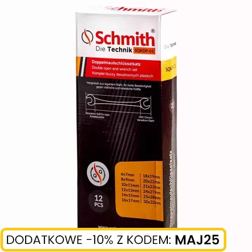 Komplet kluczy dwustronnych płaskich 12 szt Schmith
