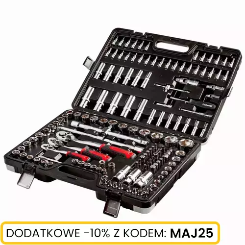 Komplet kluczy nasadowych 150 szt