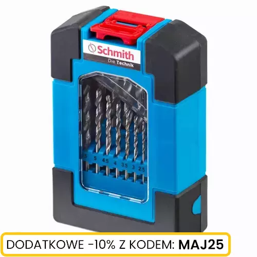 Komplet wierteł do metalu HSS 19 szt