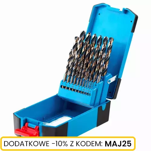 Komplet wierteł do metalu HSS PRO 25 szt Schmith