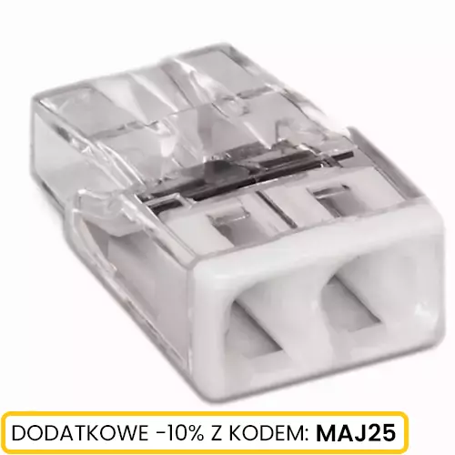 Złączka WAGO przewód max 2,5mm2x2 20szt