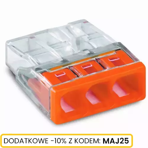 Złączka WAGO przewód max 2,5mm2x3 20szt