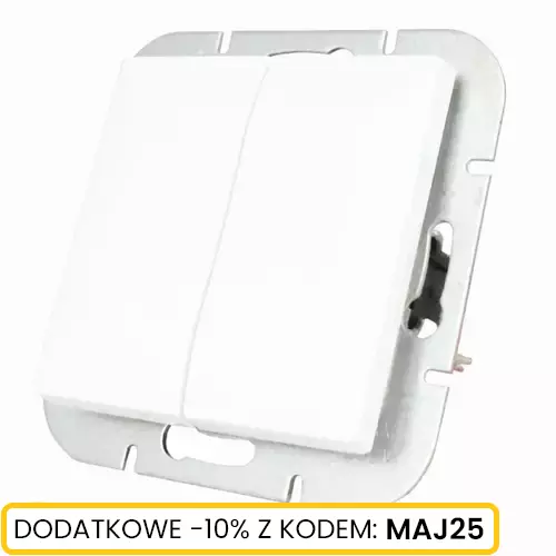 Włącznik p/t 2-klawiszowy świecznikowy 10A 250V r Schmith