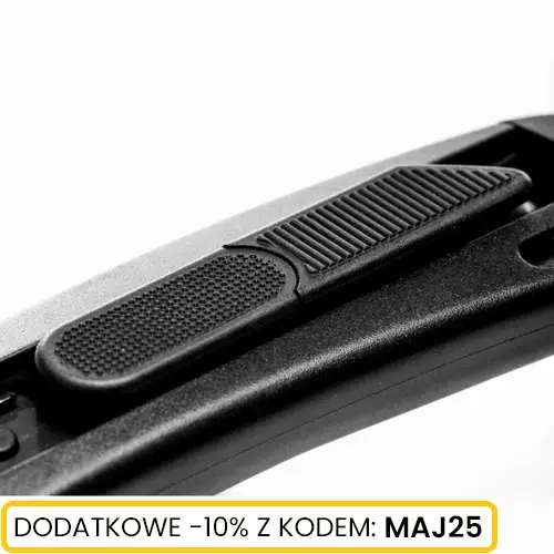 Nóż ręczny z czarnym ostrzem łamanym 18mm marki Schmith SNR-12 4