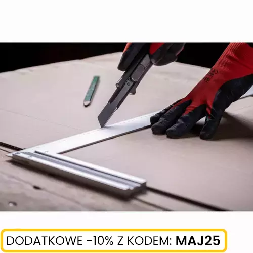 Nóż ręczny z czarnym ostrzem łamanym 18mm marki Schmith SNR-12 1