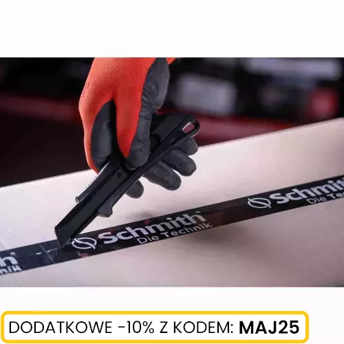 Nóż ręczny z czarnym ostrzem łamanym 18mm marki Schmith SNR-12