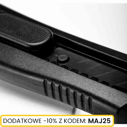 Nóż ręczny z czarnym ostrzem łamanym 18mm marki Schmith SNR-12 5