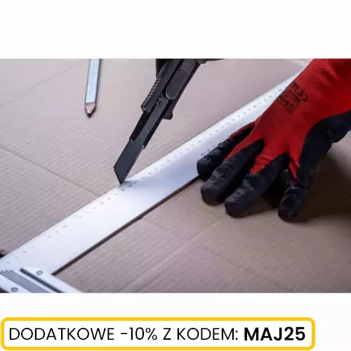 Nóż ręczny z czarnym ostrzem łamanym 18mm marki Schmith SNR-12 2