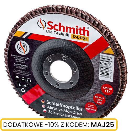 Ściernica listkowa prosta-125/40 Schmith