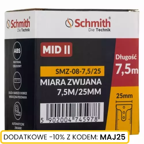 Miara zwijana 7,5m/25mm Schmith