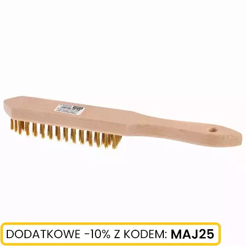 Szczotka do rdzy drut mosiężny 3 rzędy