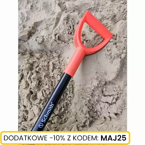 Łopata piaskowa metalowy trzonek Schmith