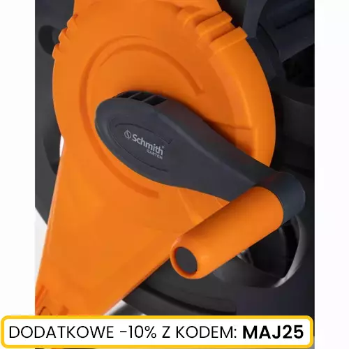 Wózek na wąż z kółkami i prowadnicą PREMIUM marki Schmith SGWO-03 1