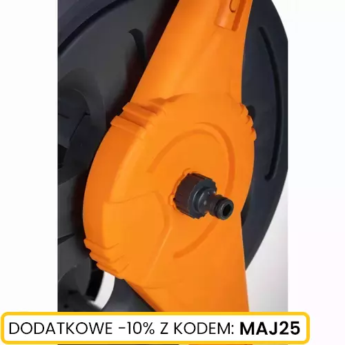 Wózek na wąż z kółkami i prowadnicą PREMIUM marki Schmith SGWO-03 2
