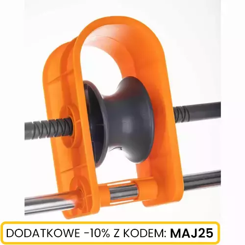 Wózek na wąż z kółkami i prowadnicą PREMIUM marki Schmith SGWO-03 5