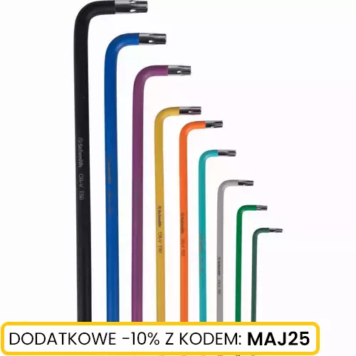 Zestaw kluczy długich TORX 9szt Schmith