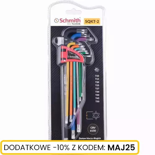 Zestaw kluczy długich TORX 9szt marki Schmith